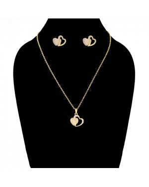 Heart-Shaped Pendant Set